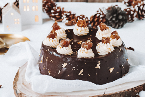 Cheesecake de Noël Traou Mad au chocolat et à la crème de marron