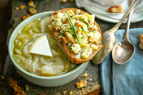 Soupe à l’oignon et croustillant de Charolais AOP