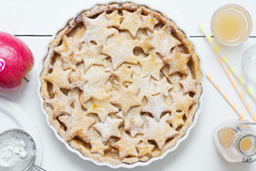 Tarte étoilée aux pommes, avec une pâte maison !