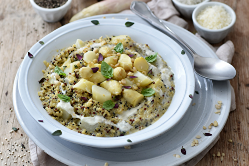 Risotto de quinoa aux asperges blanches des Sables des Landes