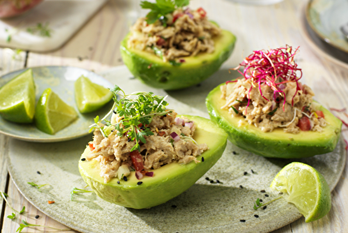 Avocats farcis au Vuna