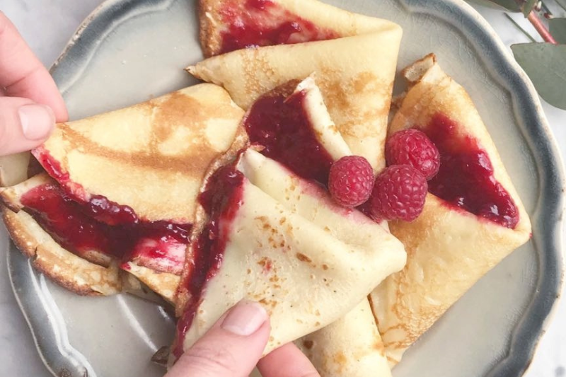 Les crêpes aux zestes d’orange de Confiture Parisienne