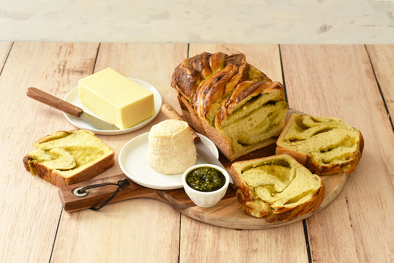 Babka au Chabichou du Poitou AOP et au pesto