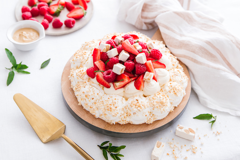 Pavlova au nougat de Montélimar Chabert et Guillot