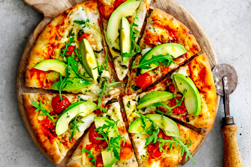 Pizza à l’avocat