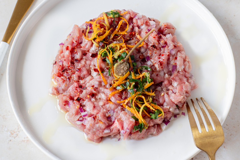 Tartare d’agneau à la gremolata