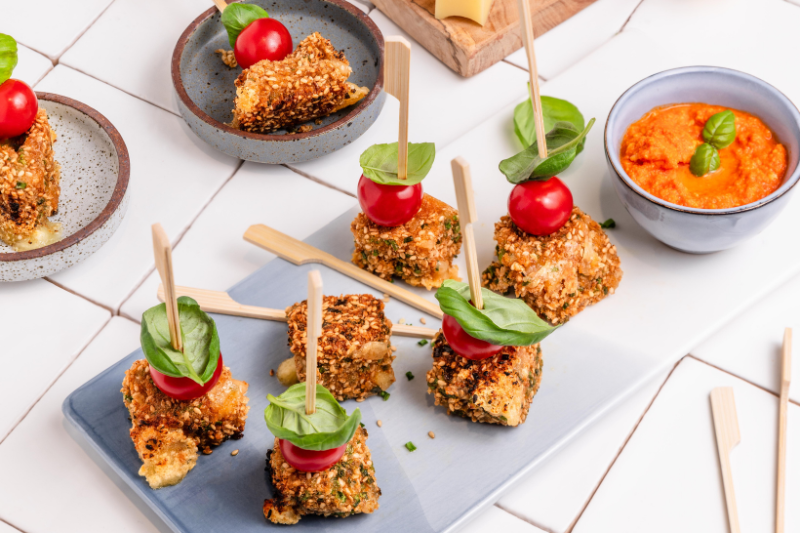 Brochettes d’Emmentaler AOP Suisse pané