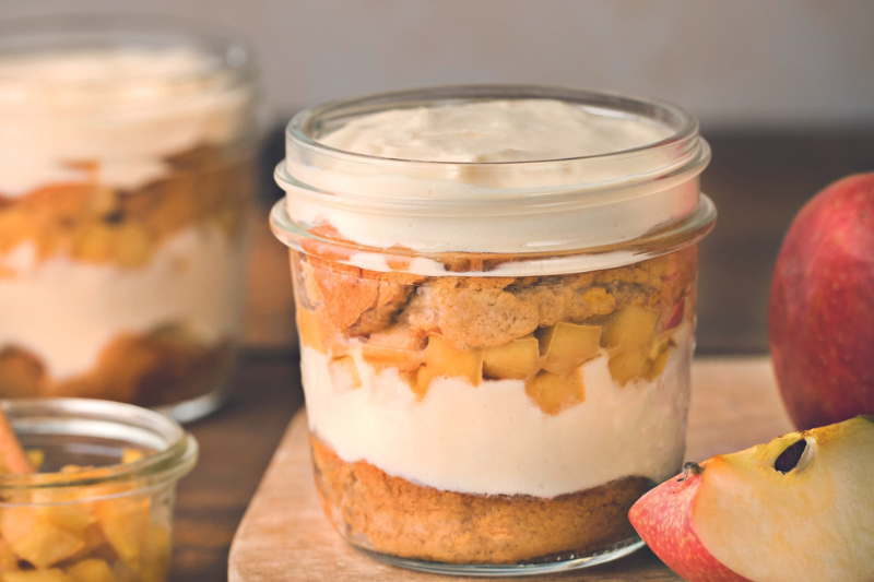 Tiramisu aux pommes de Savoie caramélisées