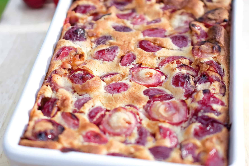 Clafoutis aux cerises et à la vanille