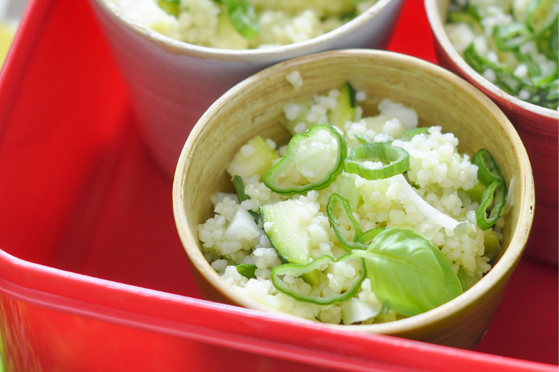 Taboulé de légumes au basilic