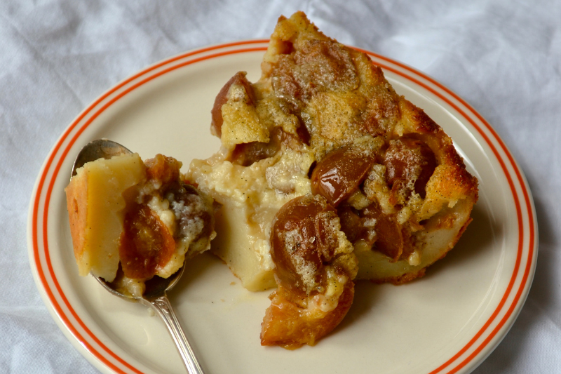 Clafoutis aux mirabelles, rhum et vanille