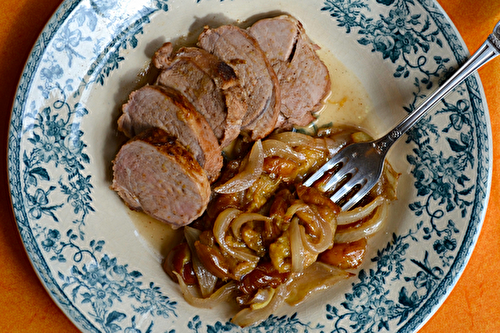 Filet mignon aux mirabelles et aux épices