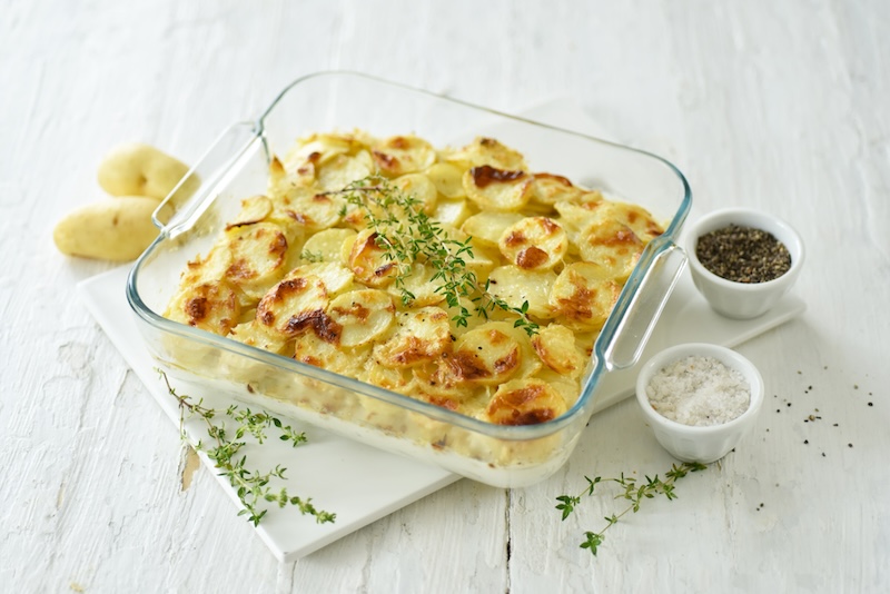 Gratin de Ratte du Touquet au poulet