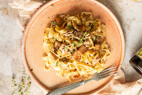 Tagliatelles à la truite et sauce citronnée