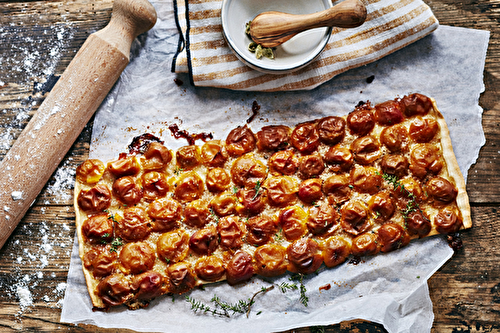 Tarte aux mirabelles à la cardamome