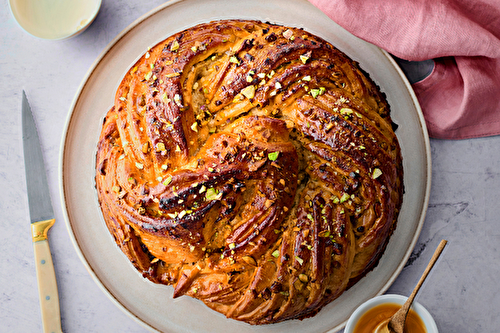 Babka au miel Petit Déj’ Lune de Miel® et à la pistache