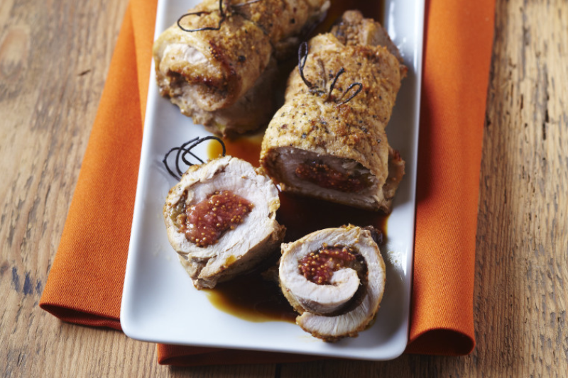 Escalopes de veau Bio roulées aux figues