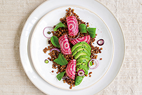 Salade de lentilles aux betteraves