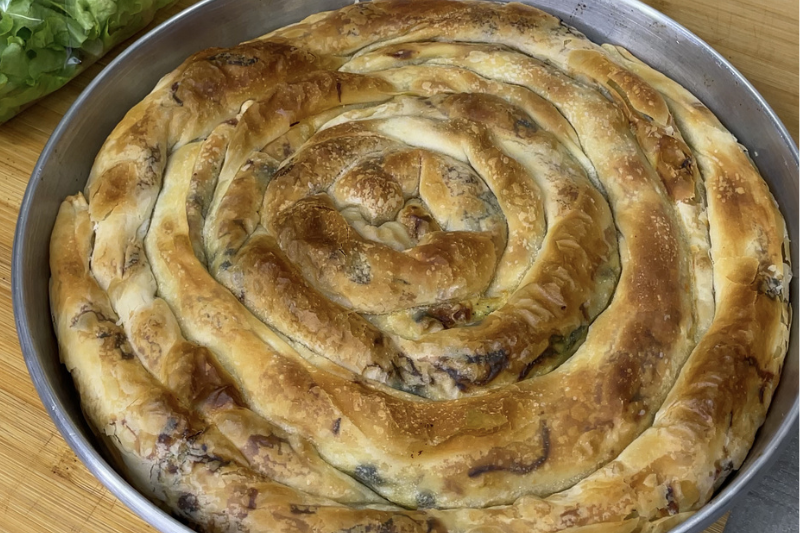 Byrek aux pousses d’épinard et chou blanc