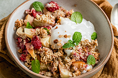 Crumble de fruits aux céréales complètes