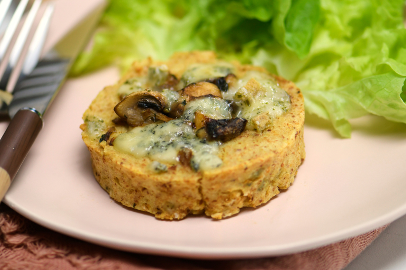 Gâteaux de pommes de terre au Morbier AOP et champignons