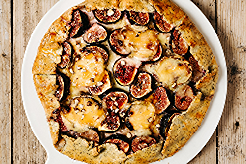 Tarte rustique aux figues et Pélardon AOP