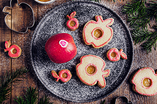 Biscuits de Noël à la confiture de pomme Pink Lady