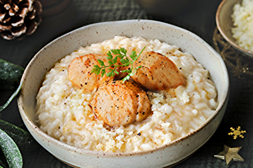 Risotto aux Saint-Jacques et au fromage Spécial Pâtes