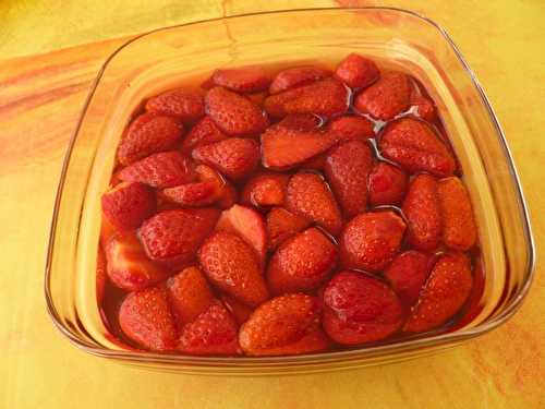 Des fraises en gelée