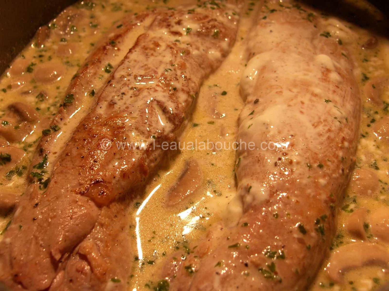 Filets Mignons Aux Champignons À La Crème