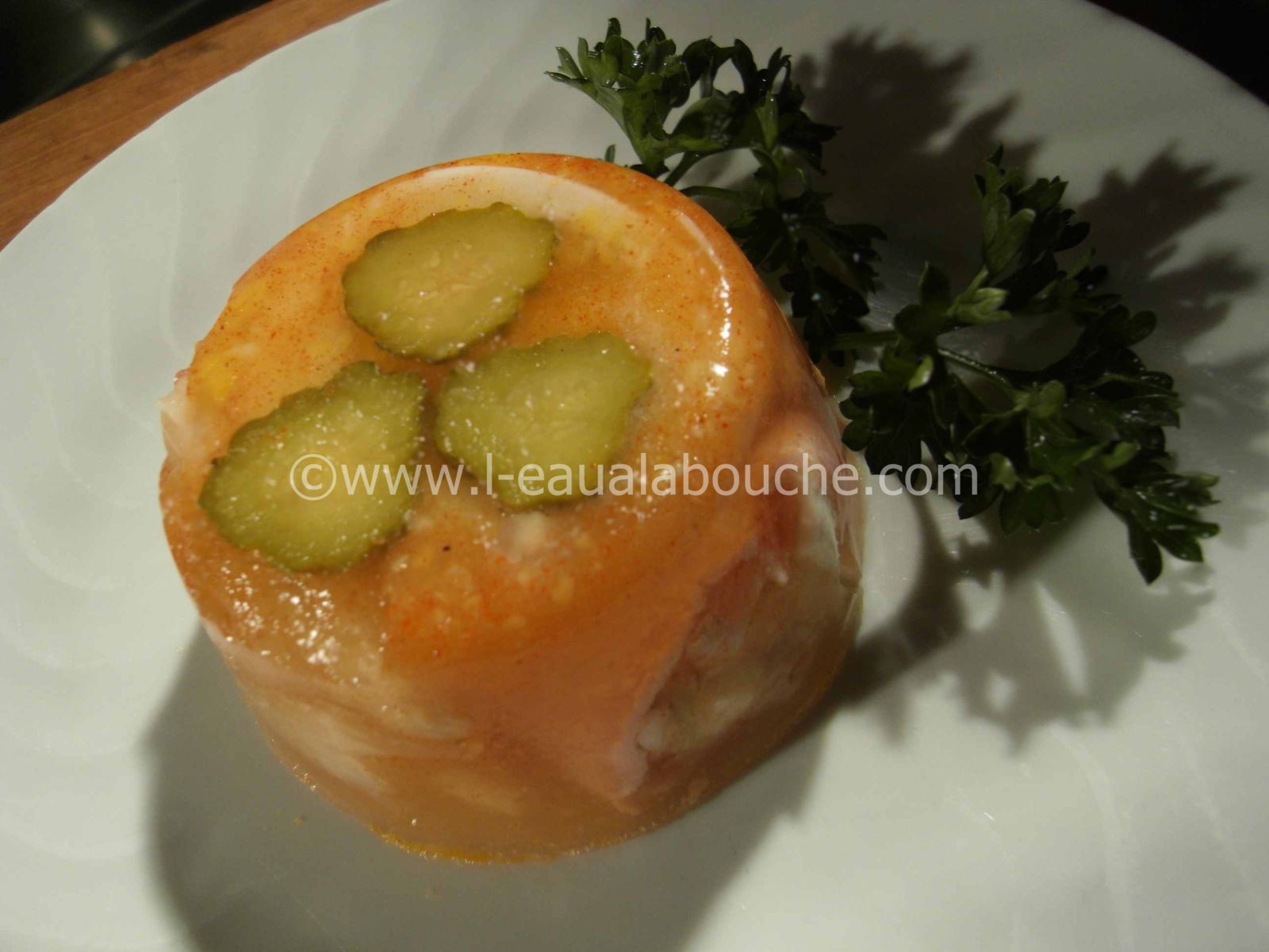 Aspic De Salade Russe Au Jambon Et Asperges