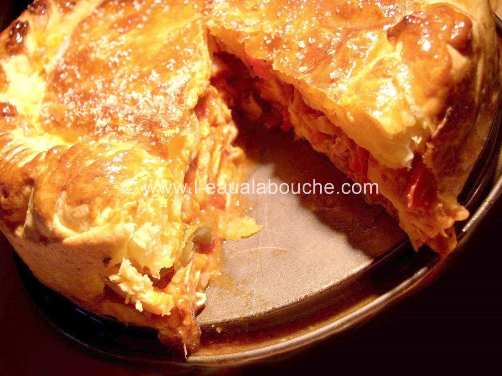 Tourte De Poulet À La Basquaise