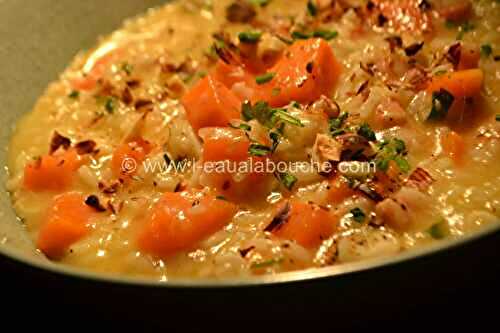 Risotto À La Courge Et Aux Lardons