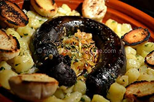 Boudin Aux Oignons Et Patates Sautées