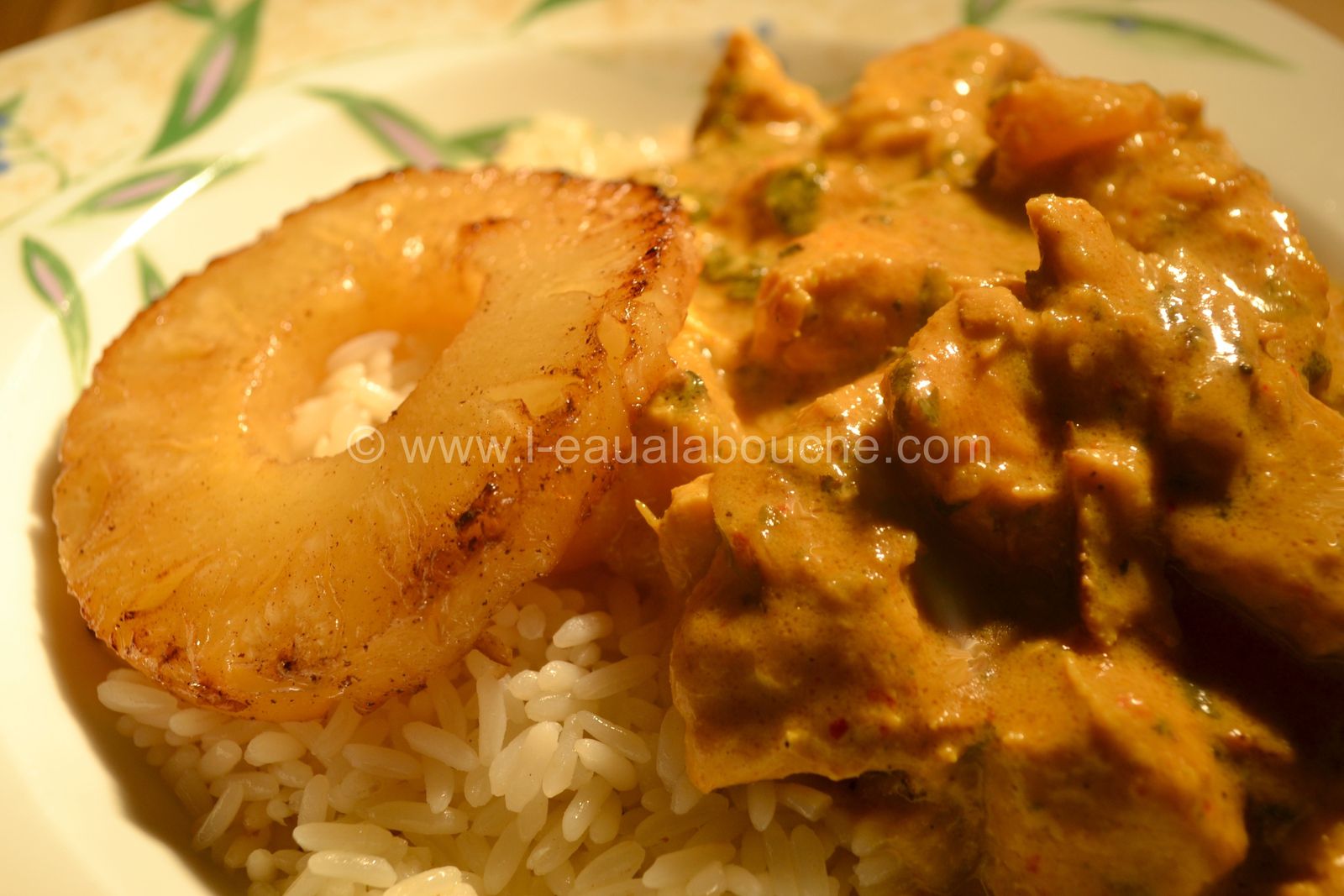 Poulet Au Curry Ananas Et Citron Vert