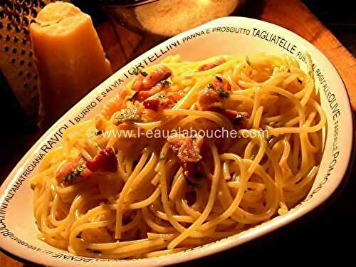 Spaghetti Carbonara A La Romana