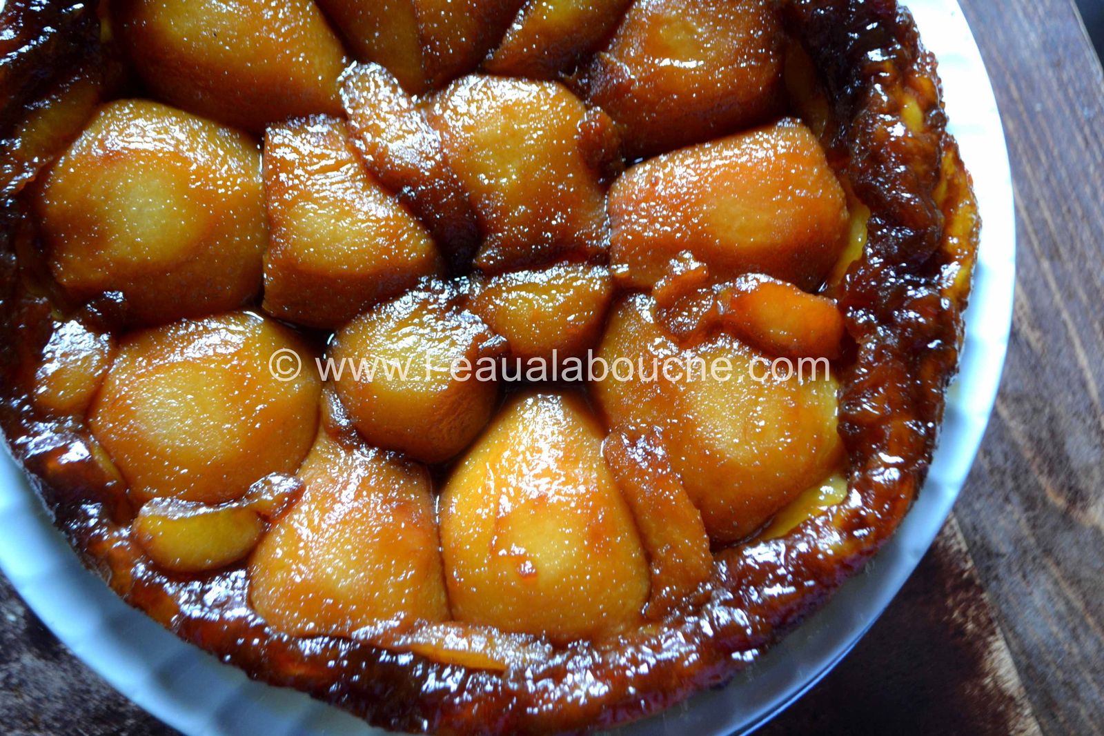 Tatin De Poire Au Vin Cuit Où À La Raisinée