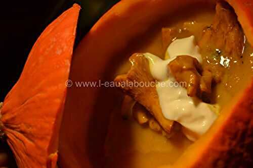 Velouté De Potimarron Aux Chanterelles