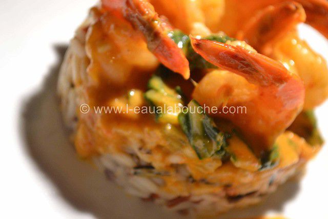 Crevettes Et Bettes Au Curry Rouge