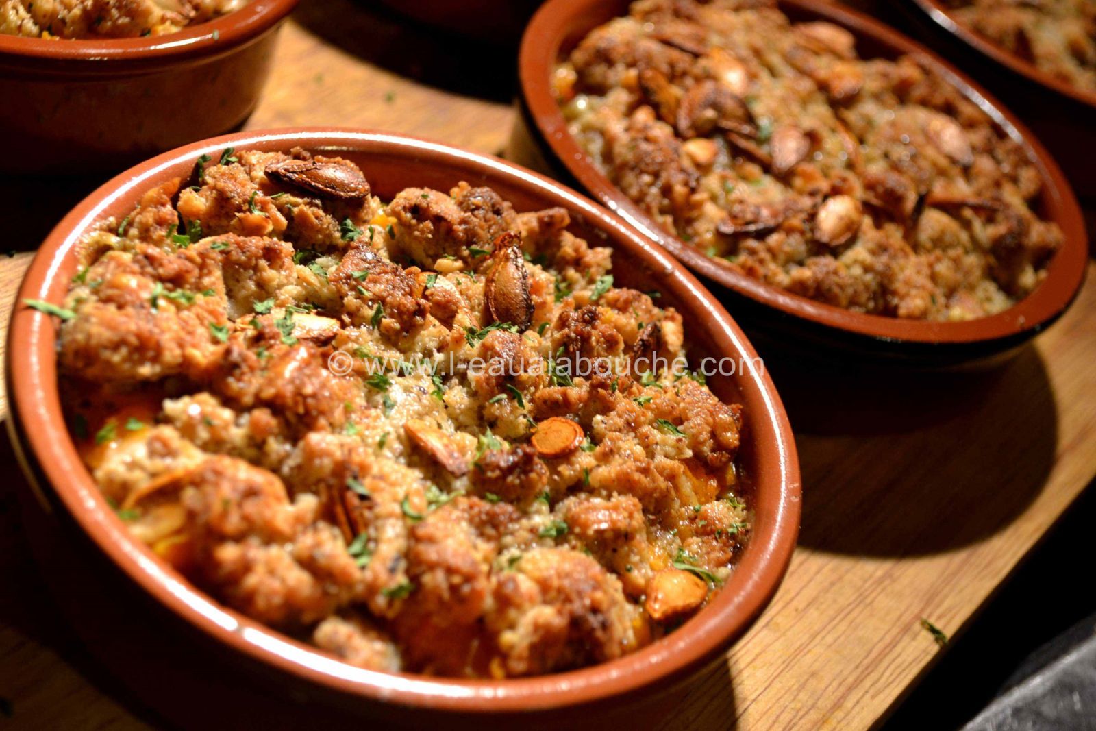 Crumble À La Courge Noisette Et Parmesan