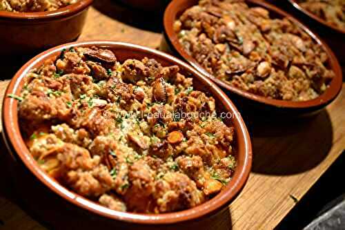 Crumble À La Courge Noisette Et Parmesan