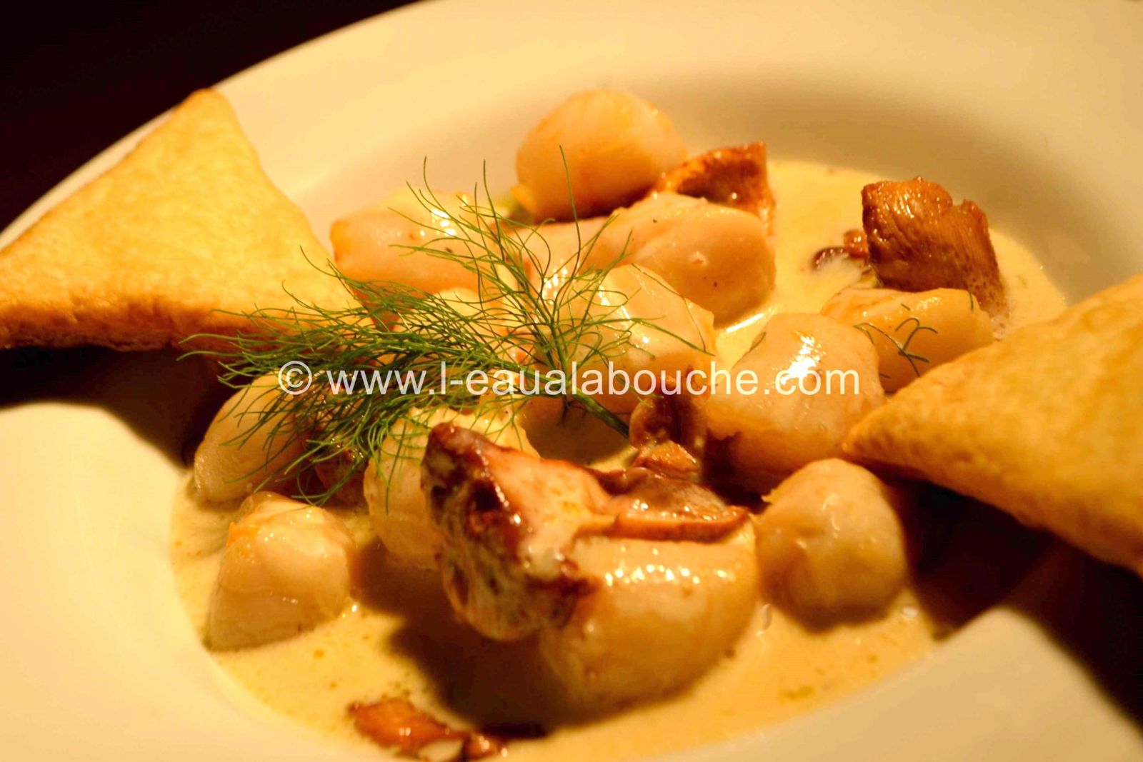 Cassolette De Noix De Saint Jacques Et De Chanterelles