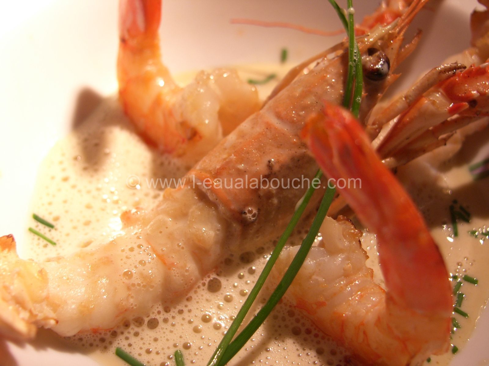 Langoustines Et Crevettes  Espuma Au Réglisse