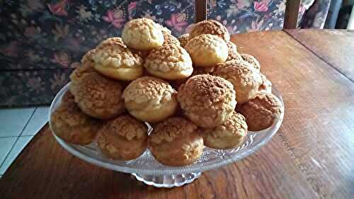 Choux croquant à la pêche