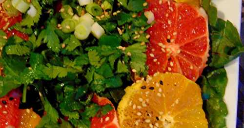 Salade d'orange et de pamplemousse