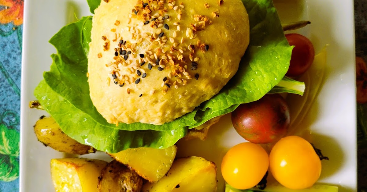 Burgers de lentilles avec pain maison 