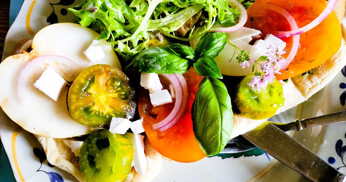 Tartine de pesto et légumes 