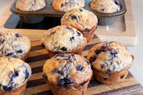 Recette : muffins aux bleuets séchés