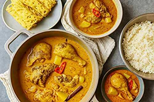 Recette : Kari Ayam (curry de poulet malaisien au lait de coco)