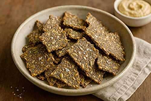 Recette : Crackers aux graines (chia, lin, sésame, tournesol…)